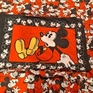 Disney Mickey Mouse Full Size Flat And Fitted Sheets With Standard Pillowcase